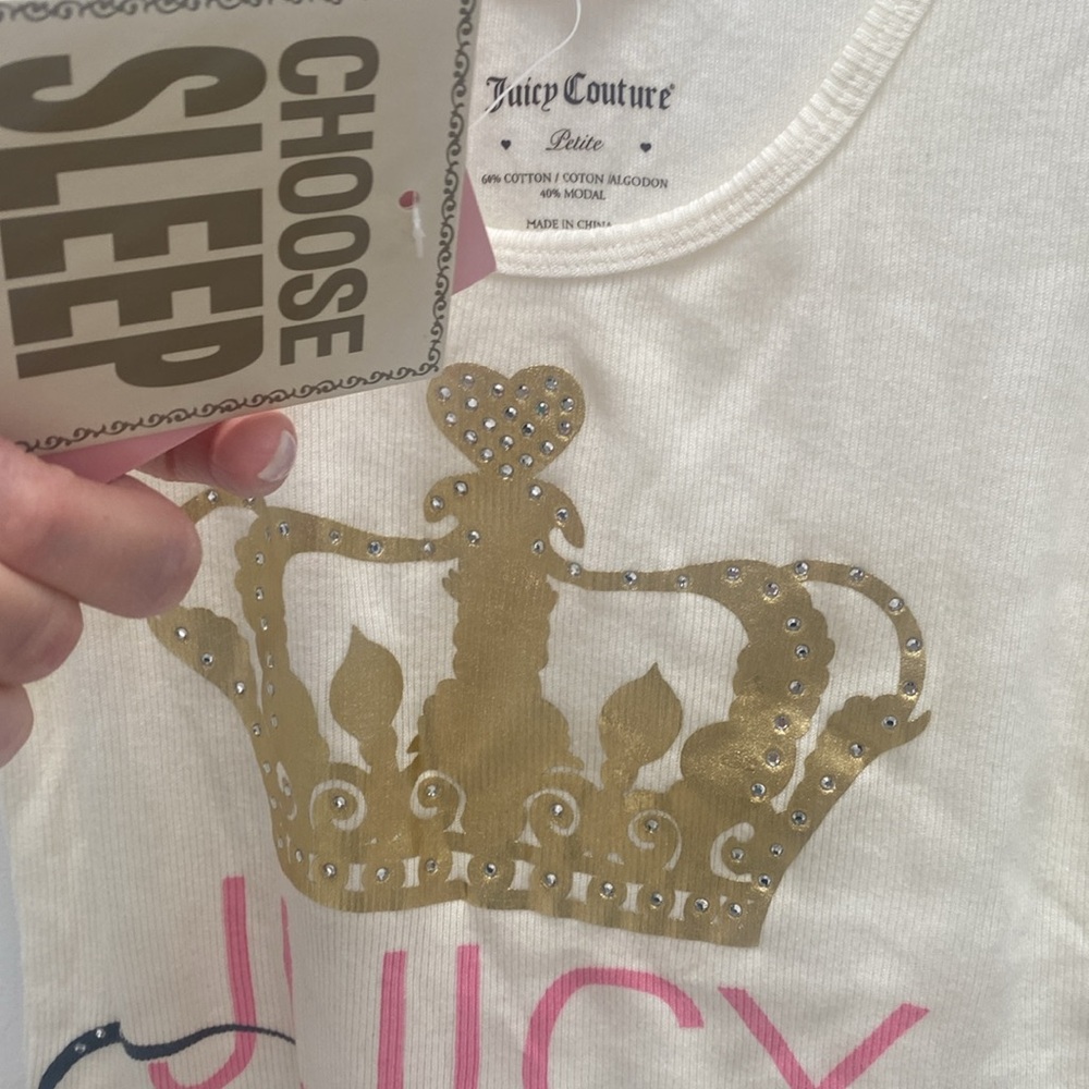 NWT Juicy Couture crown sleep tank - Picture 3 of 6